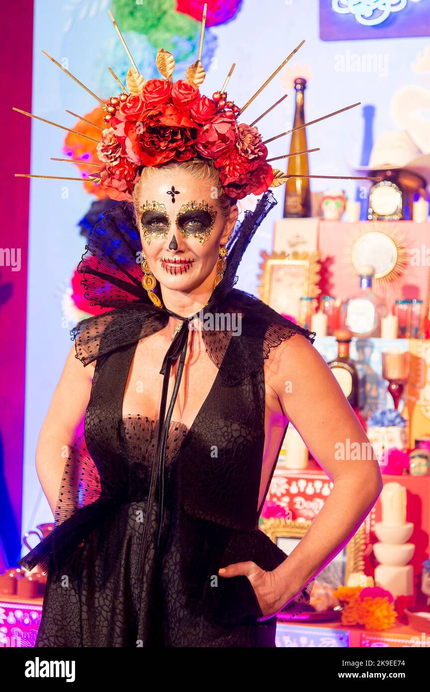 Madrid, Spain. 27th Oct, 2022. Genoveva Casanova at the Day of the Dead celebration with Don Julio tequila at the Lula Club in Madrid on October 27, 2022. Credit: Action Press.MediaPunch **FOR USA ONLY** Credit: MediaPunch Inc/Alamy Live News Stock Photo