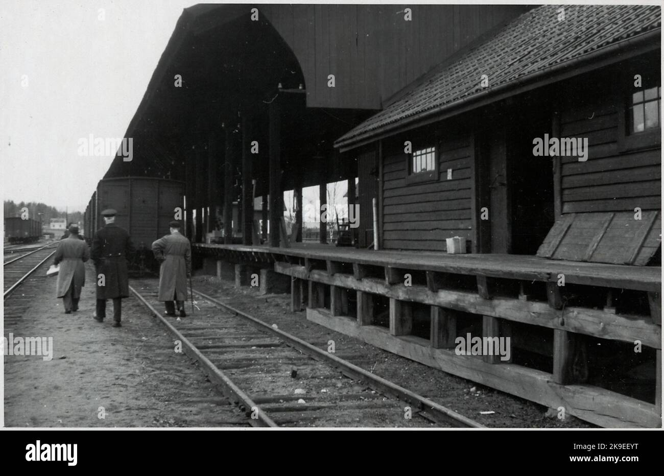 Before the electrification of Långsele station Stock Photo - Alamy