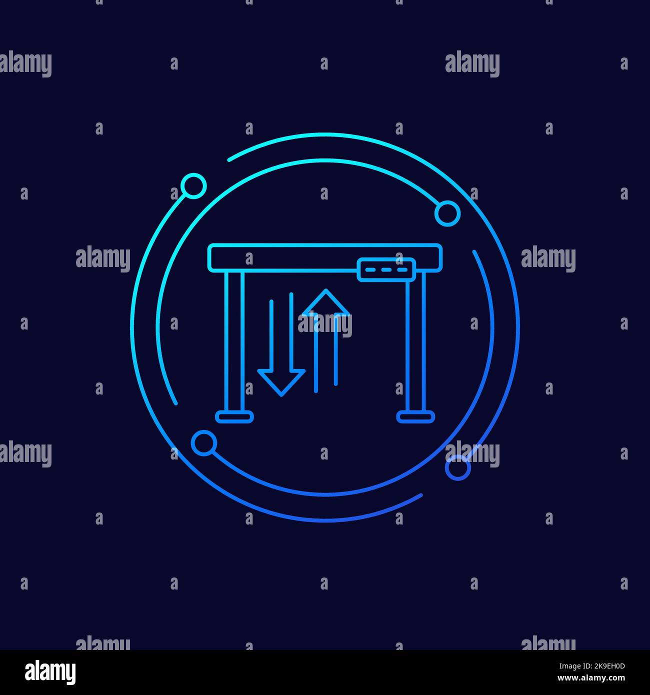 stand-up-desk-line-icon-adjustable-workstation-stock-vector-image