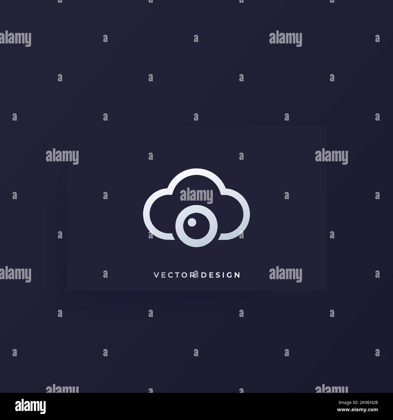 camera and cloud vector logo on a card Stock Vector Image & Art - Alamy