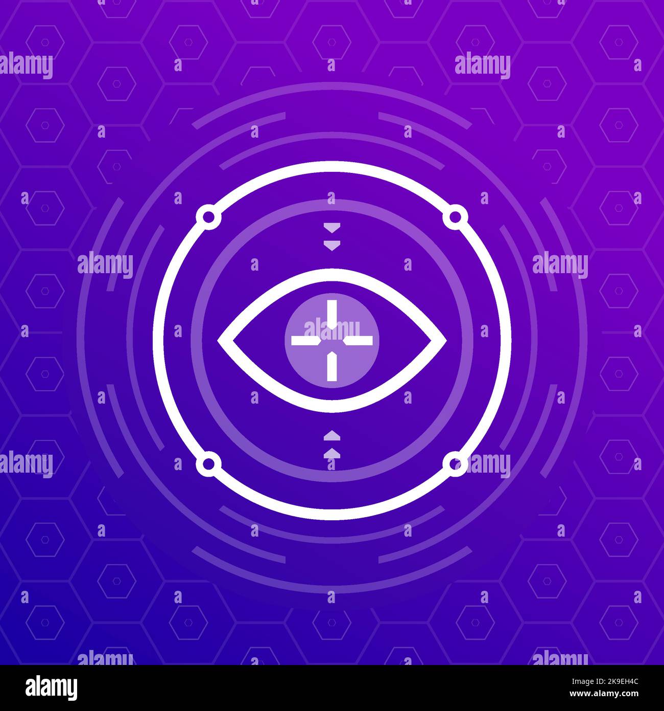 eye tracking icon, vector design Stock Vector