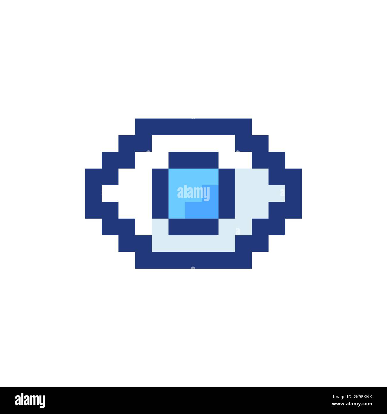 Seen pixelated RGB color ui icon Stock Vector