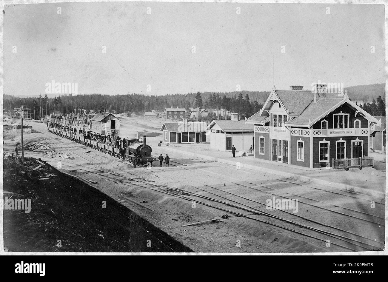 Bergslags Ställdalen station Stock Photo - Alamy