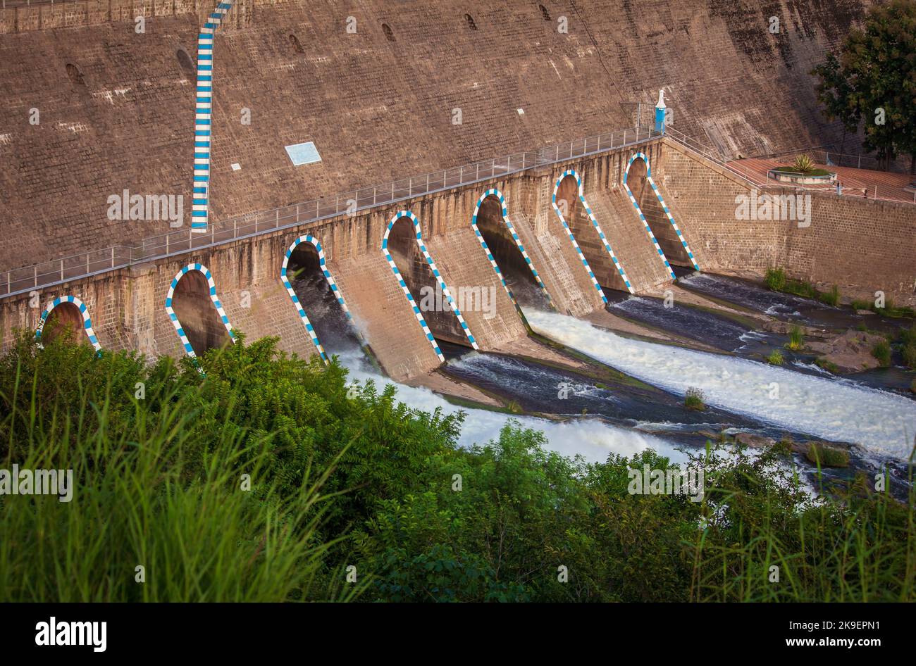 Water being released through Mettur dam’s canals for drinking and