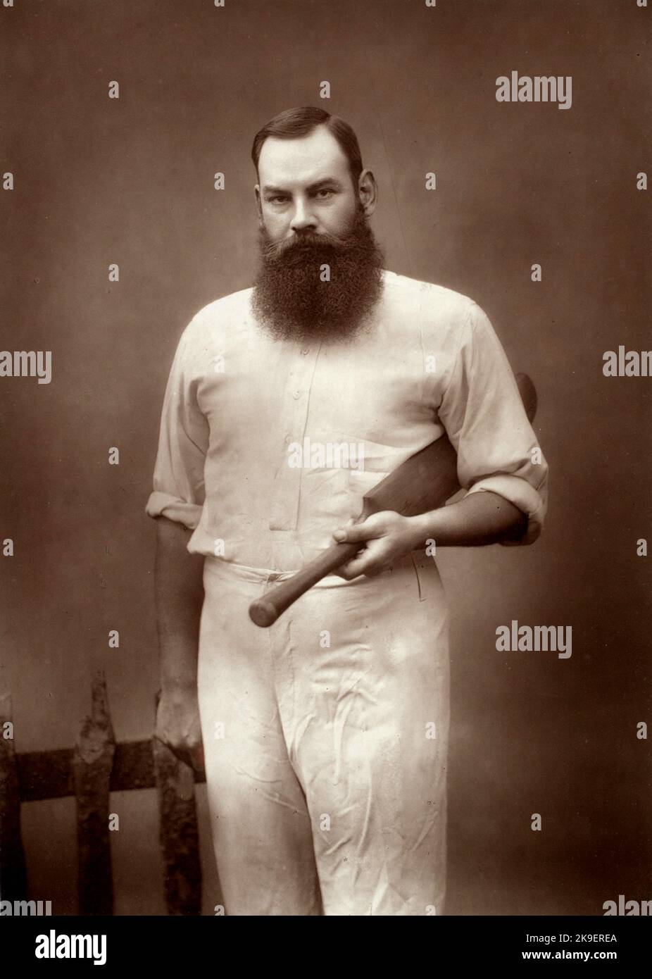 W. G. Grace, cricketer, by Herbert Rose Barraud - late 1880's Stock Photo