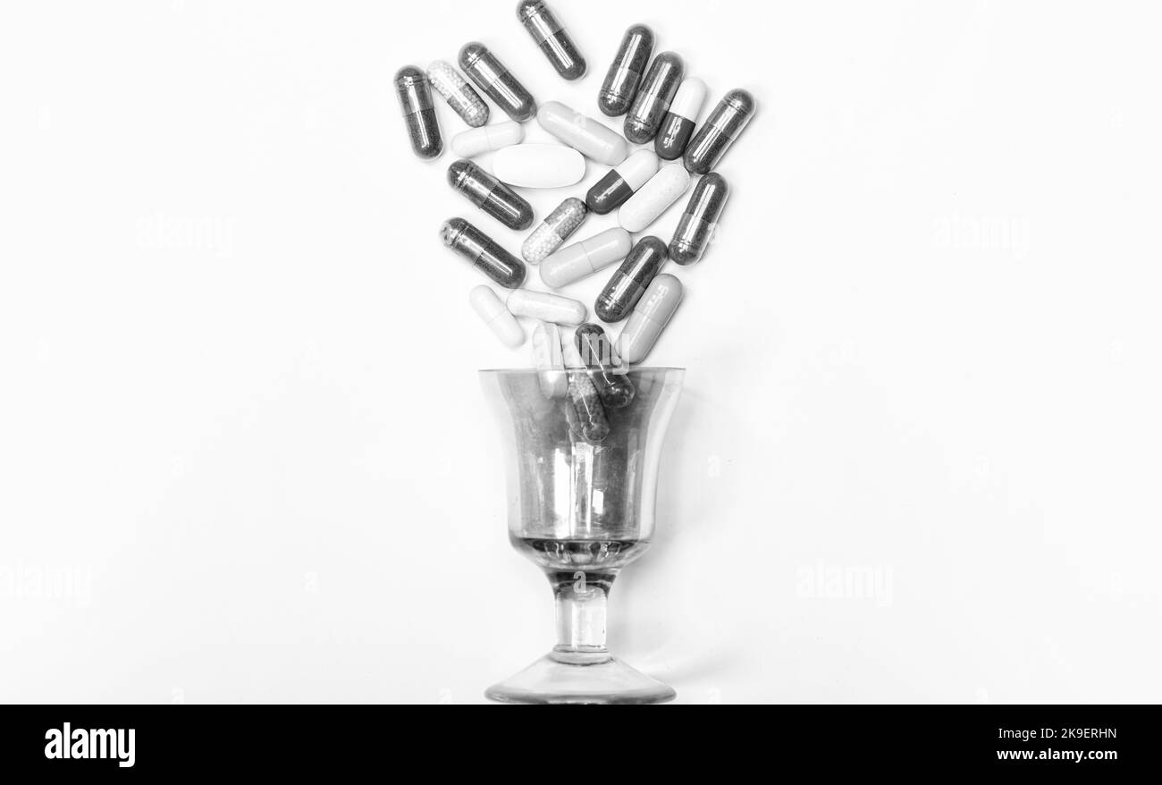 Antibiotics capsule Black and White Stock Photos & Images Alamy