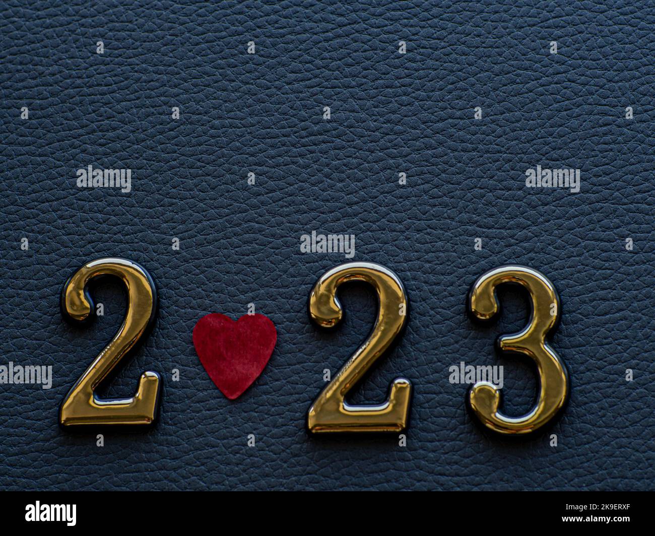 2023 on the black background Stock Photo - Alamy