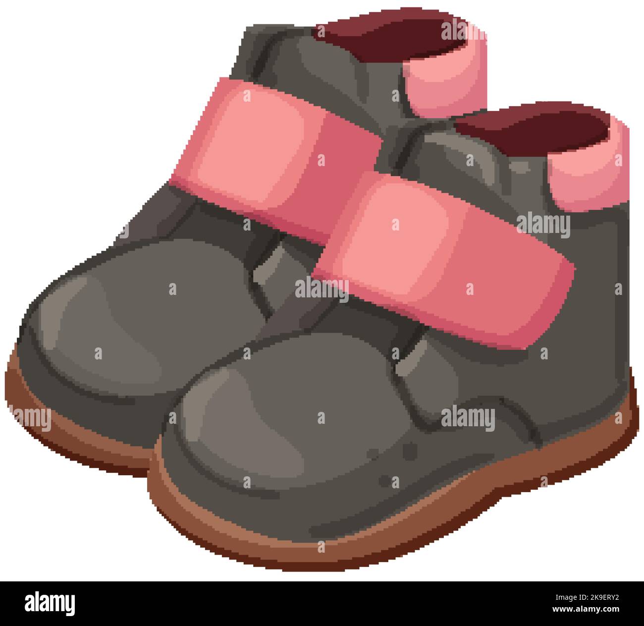 footwear kid shoes cartoon vector illustration Stock Vector Image & Art