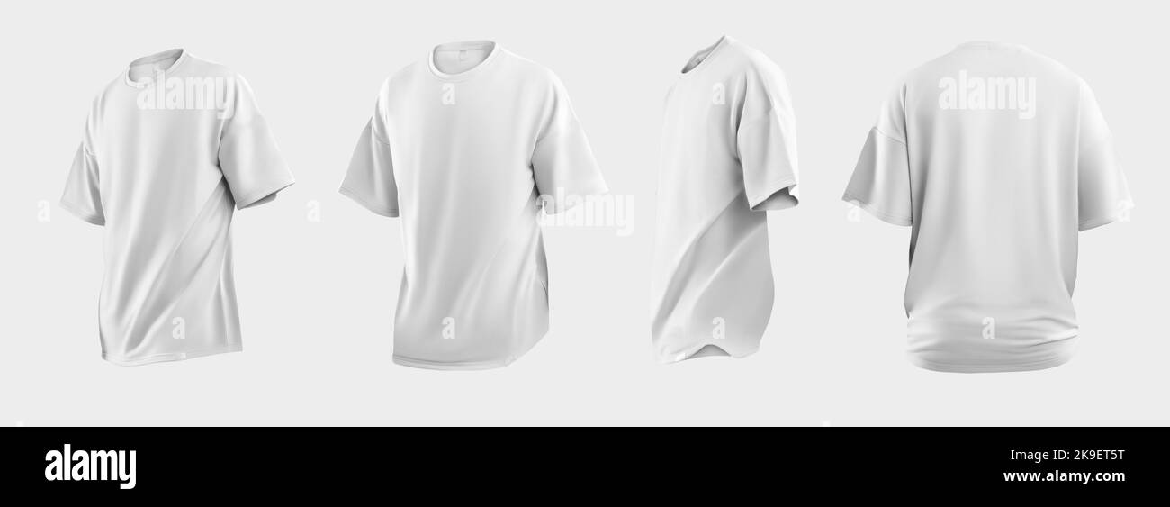 Isolated white t-shirt or realistic clothing with U-neck and short sleeve.  3d blank cotton t-shirt. Men's and women's clothing, mock up for  merchandise design 17283273 Vector Art at Vecteezy