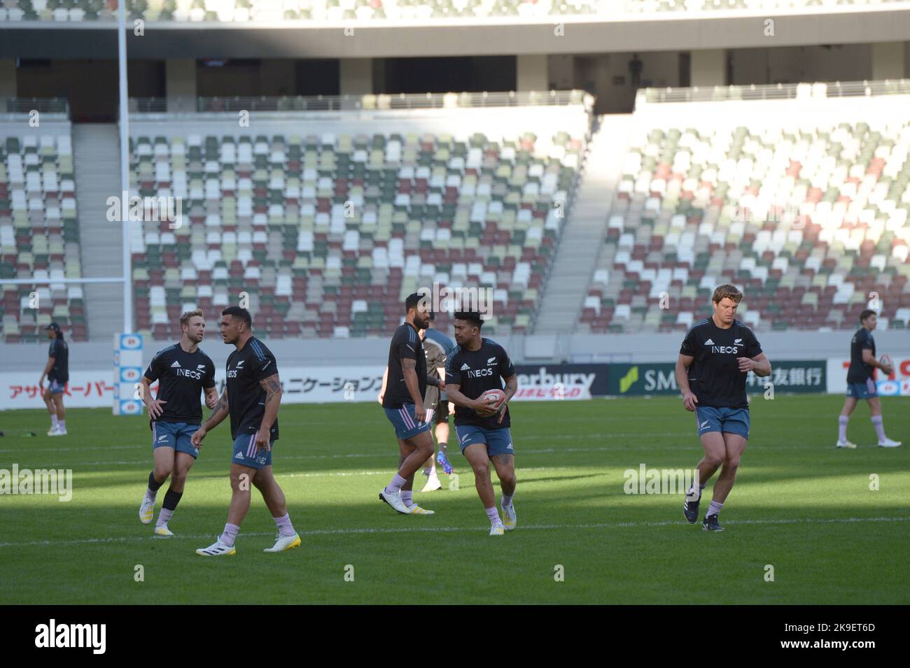Japanese Captain Rugby New Zealand players participate in the team's Captains Run training at ...