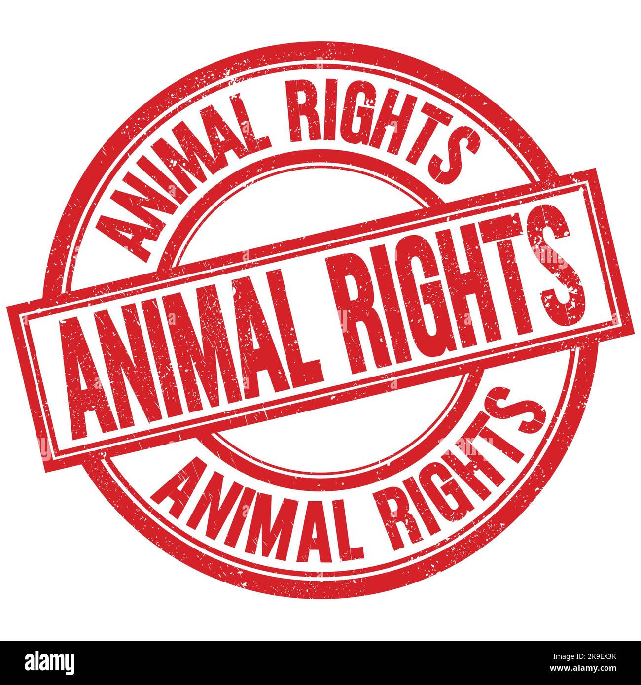ANIMAL RIGHTS text written word on red round stamp sign Stock Photo - Alamy