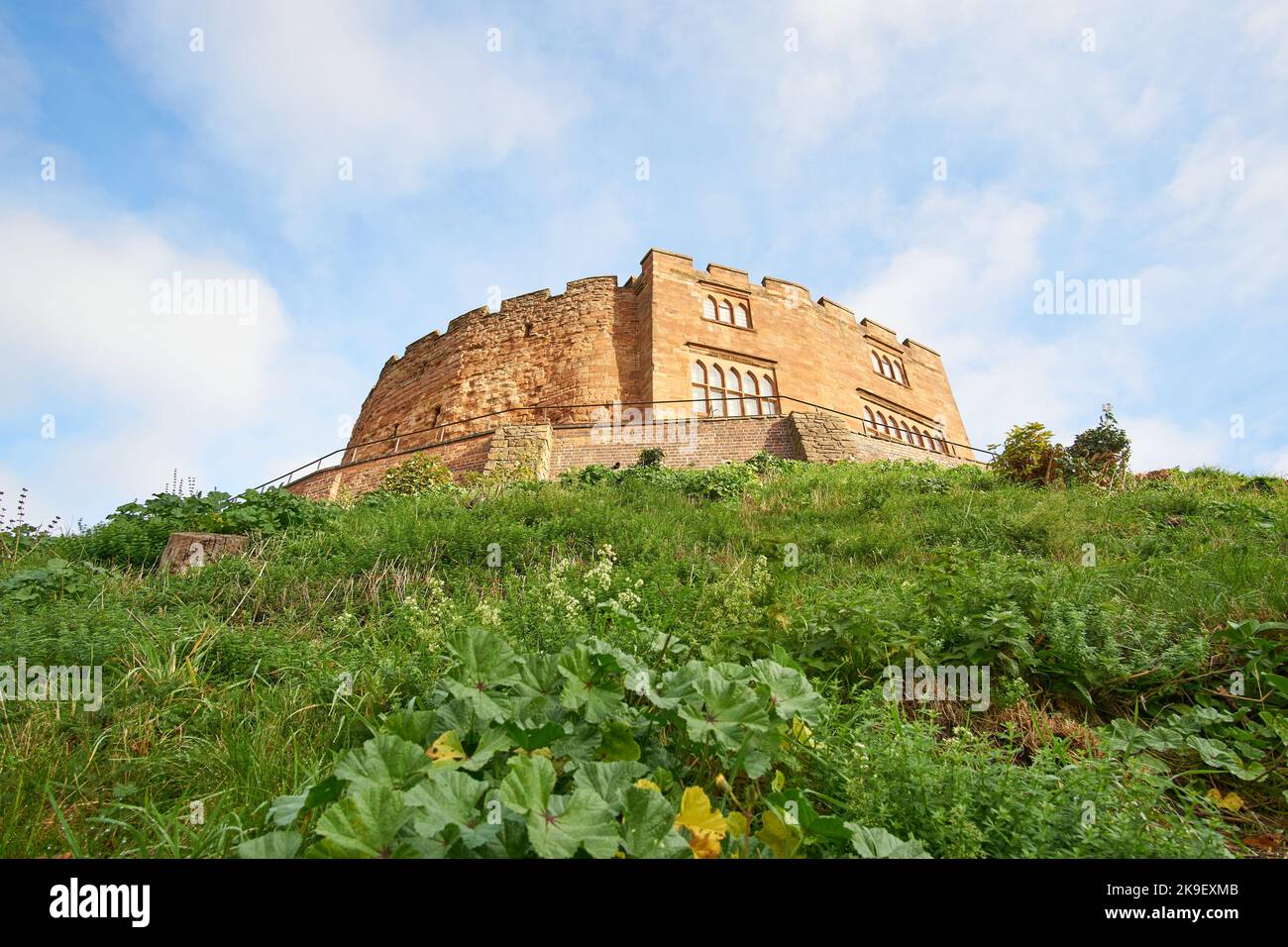 Small castle on a hill in Tamworth, Staffordshire, UK Stock Photo Alamy