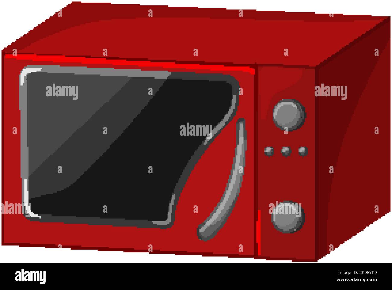 appliance microwave oven cartoon vector illustration Stock Vector