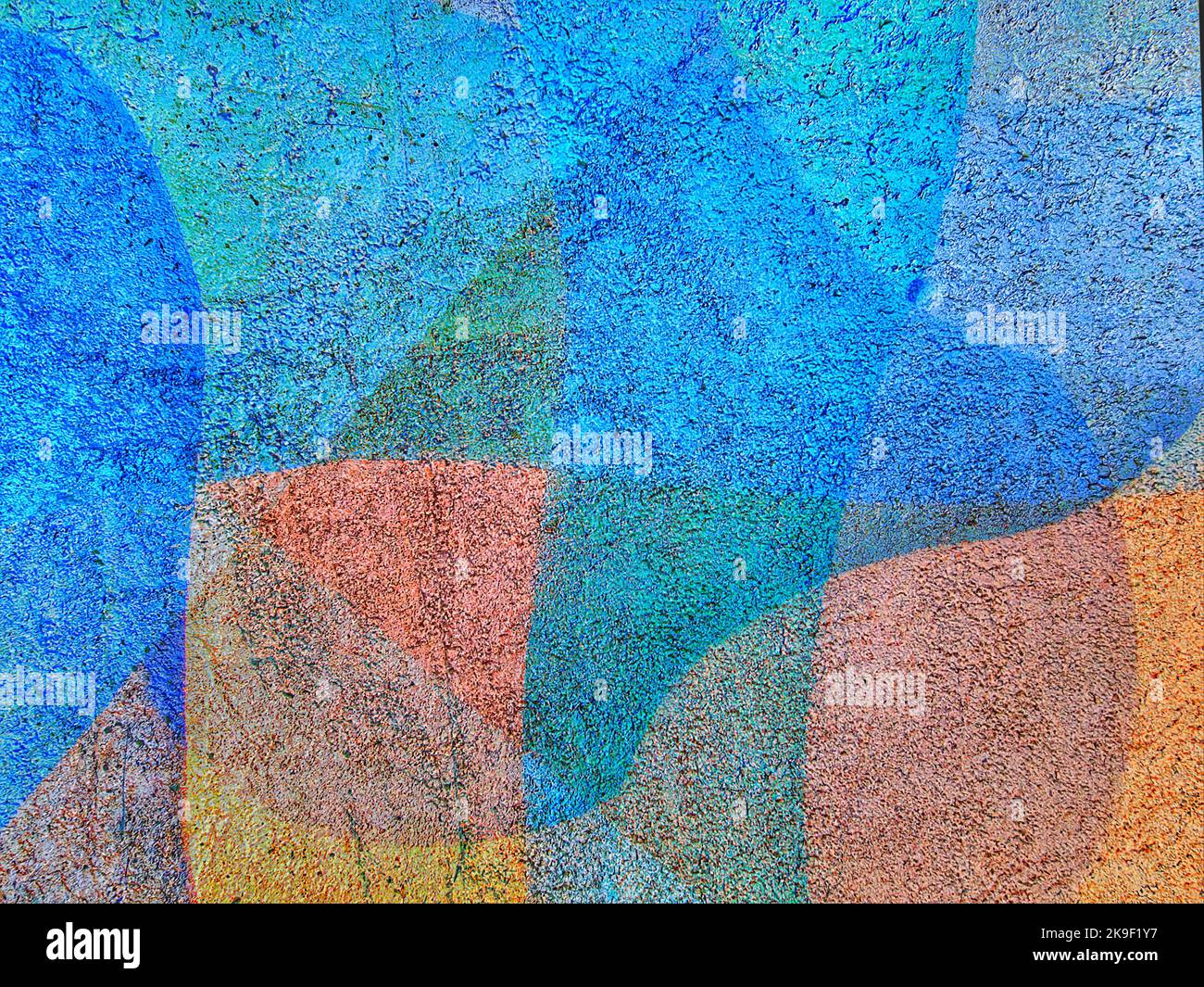 Abstract multicolored wall art Stock Photo Alamy