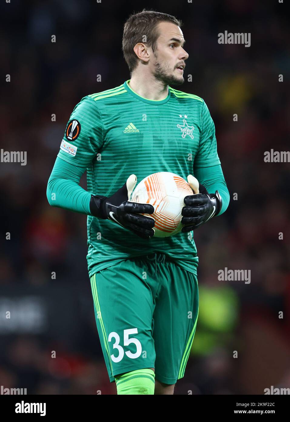 Manchester, England, 27th October 2022. Maksym Koval of FC Sheriff