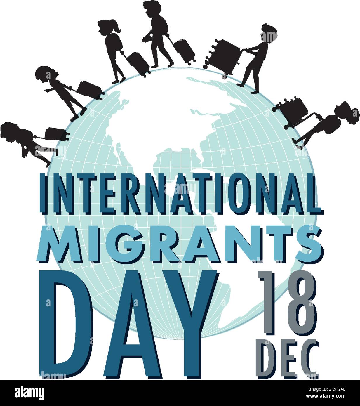 International Migrants Day Banner Design illustration Stock Vector ...