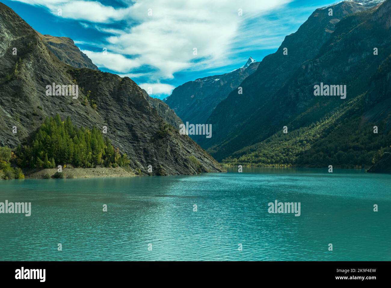 Alpine landscape in October. Landscape photo of the Alps Stock Photo ...