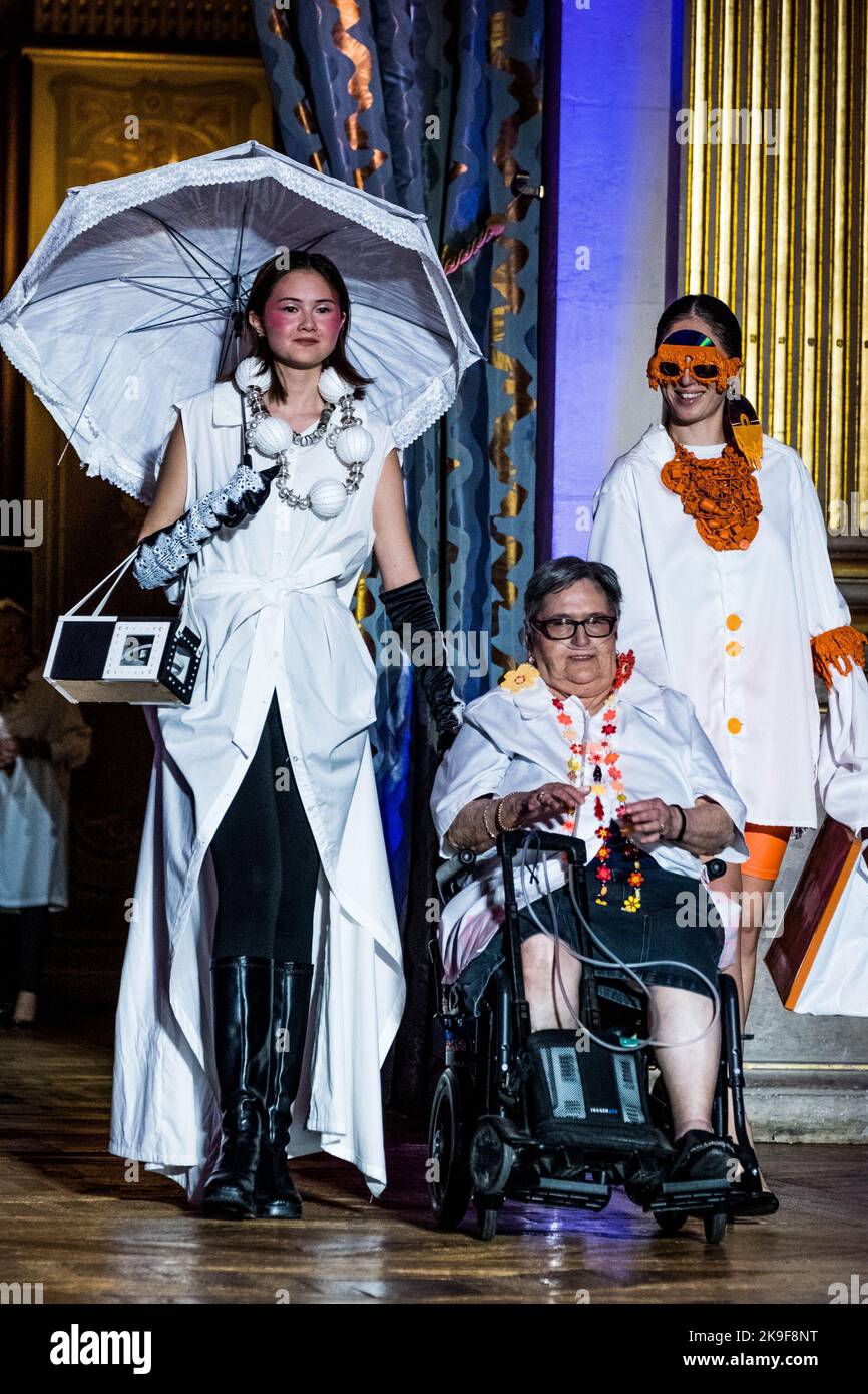 Fashion show on the theme 'Another Look at Old Age' organized for the