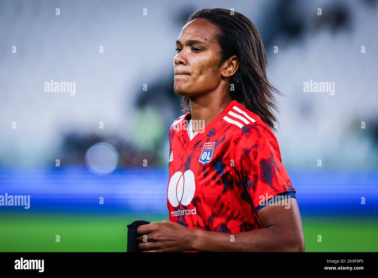Turin Italy. 27th Oct 2022. Wendie Renard of Olympique Lyonnais seen during the UEFA Women s Champions League 2022 23 Group C football match between Juventus FC and Olympique Lyonnais at the Allianz