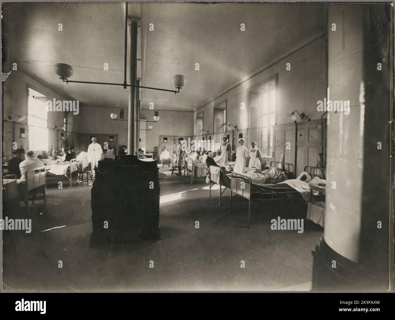 Hospital room with wounded from Getå the accident Stock Photo - Alamy