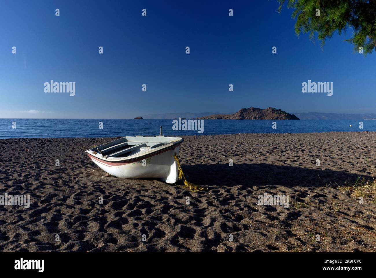 Anaxos beach, Anaxos, Lesbos, Northern Aegean Islands, Greece. Stock Photo
