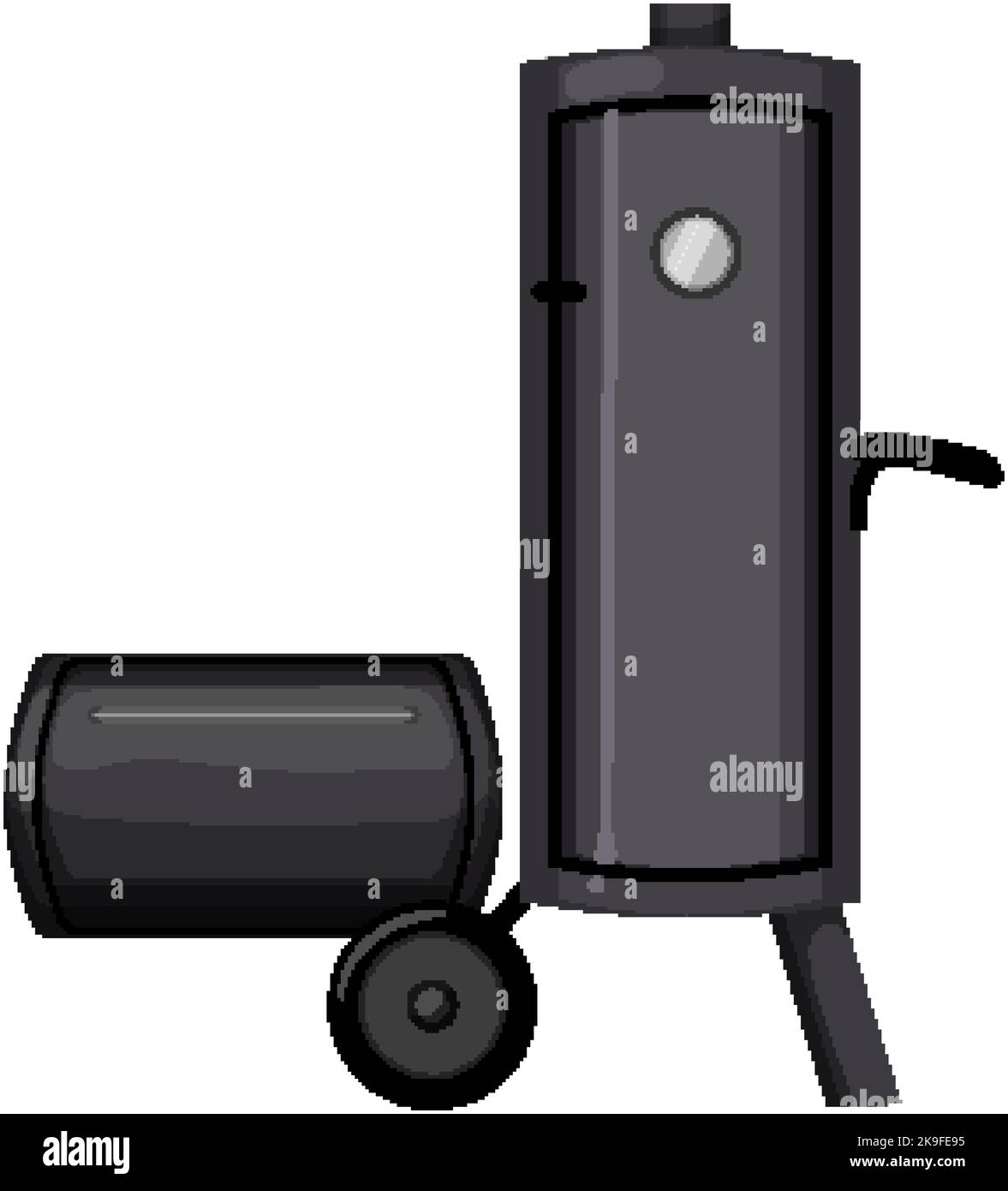 beef smoker bbq cartoon vector illustration Stock Vector Image & Art