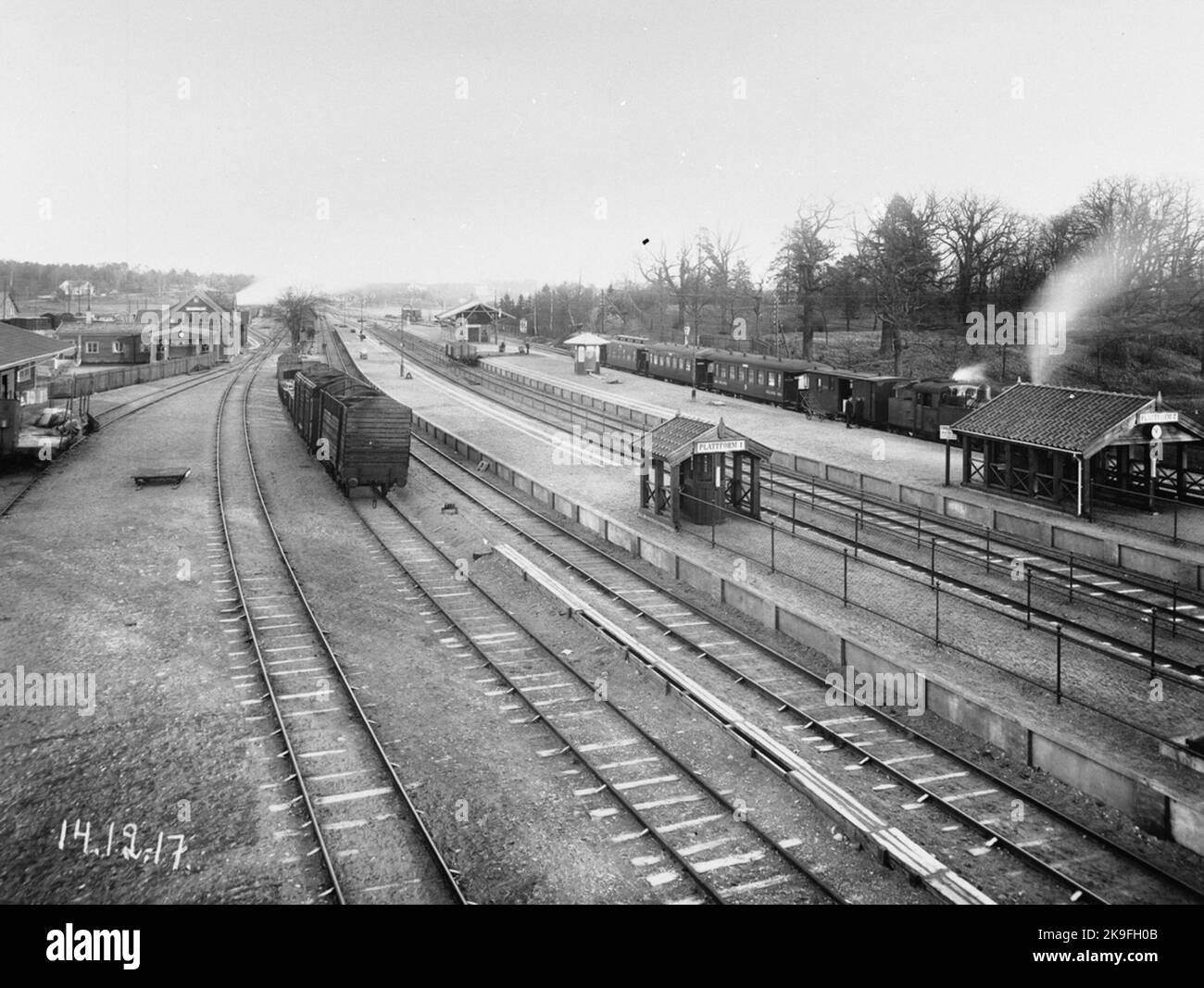 The station was opened in 1879. The station house was then a two