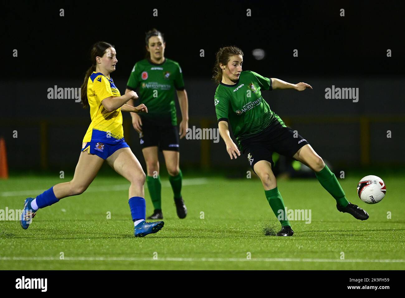 Barry, Wales. 27th Oct, 2022. Rebecca Mathias of Aberystwyth Town FC  - Mandatory by-line: Ashley Crowden  - 27/10/2022 - FOOTBALL - Jenner Park Stadium - Barry, Wales - Barry Town United Women vs Aberystwyth Town Women’s FC - Genero Adran Premier Phase 1 22/23 Credit: Ashley Crowden/Alamy Live News Stock Photo