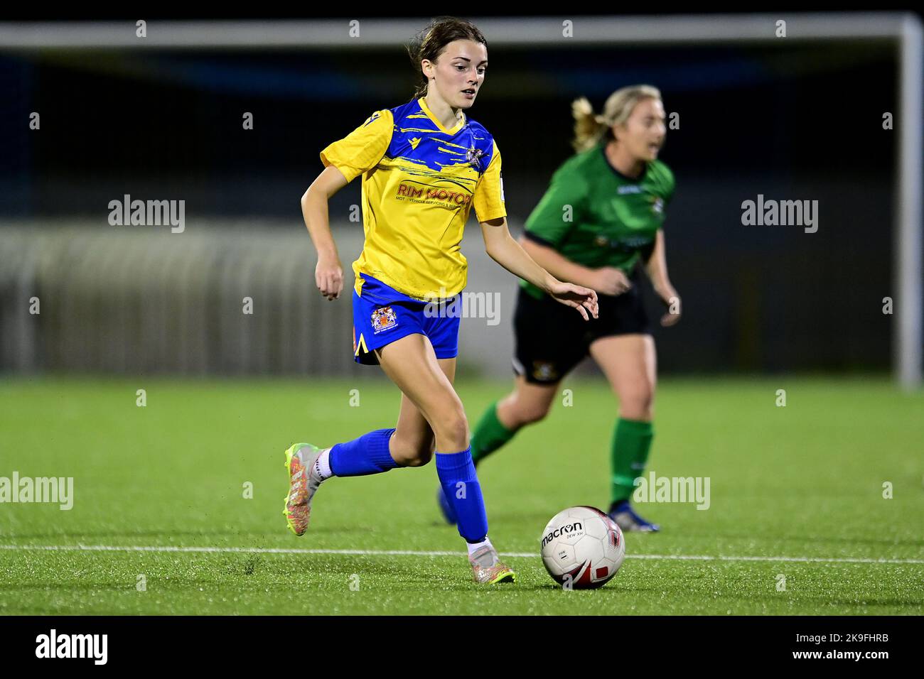 Barry, Wales. 27th Oct, 2022. Anna Houghton of Barry Town Utd Women  - Mandatory by-line: Ashley Crowden  - 27/10/2022 - FOOTBALL - Jenner Park Stadium - Barry, Wales - Barry Town United Women vs Aberystwyth Town Women’s FC - Genero Adran Premier Phase 1 22/23 Credit: Ashley Crowden/Alamy Live News Stock Photo