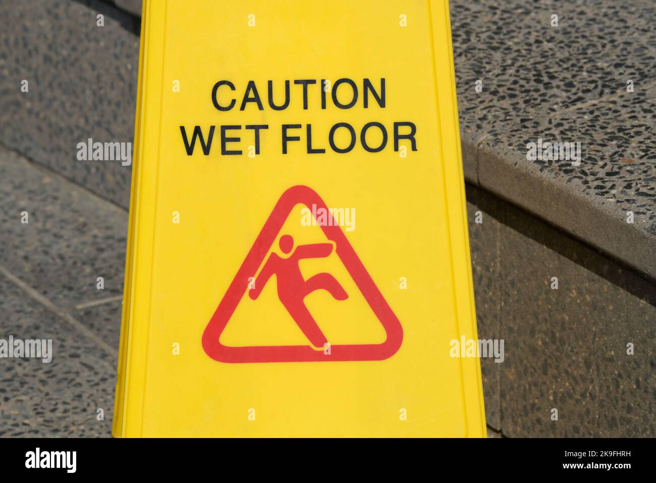 Sign, caution wet floor, falling hazard, slipping risk, visual communication, warning graphic