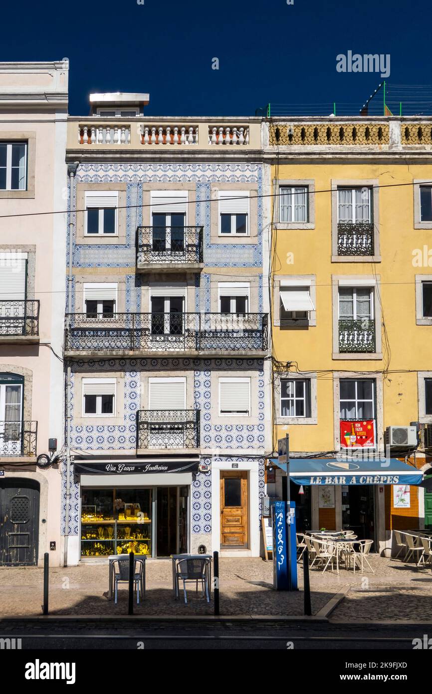 LISBON, PORTUGAL 28th JUNE 2022 Typical architecture of the capital