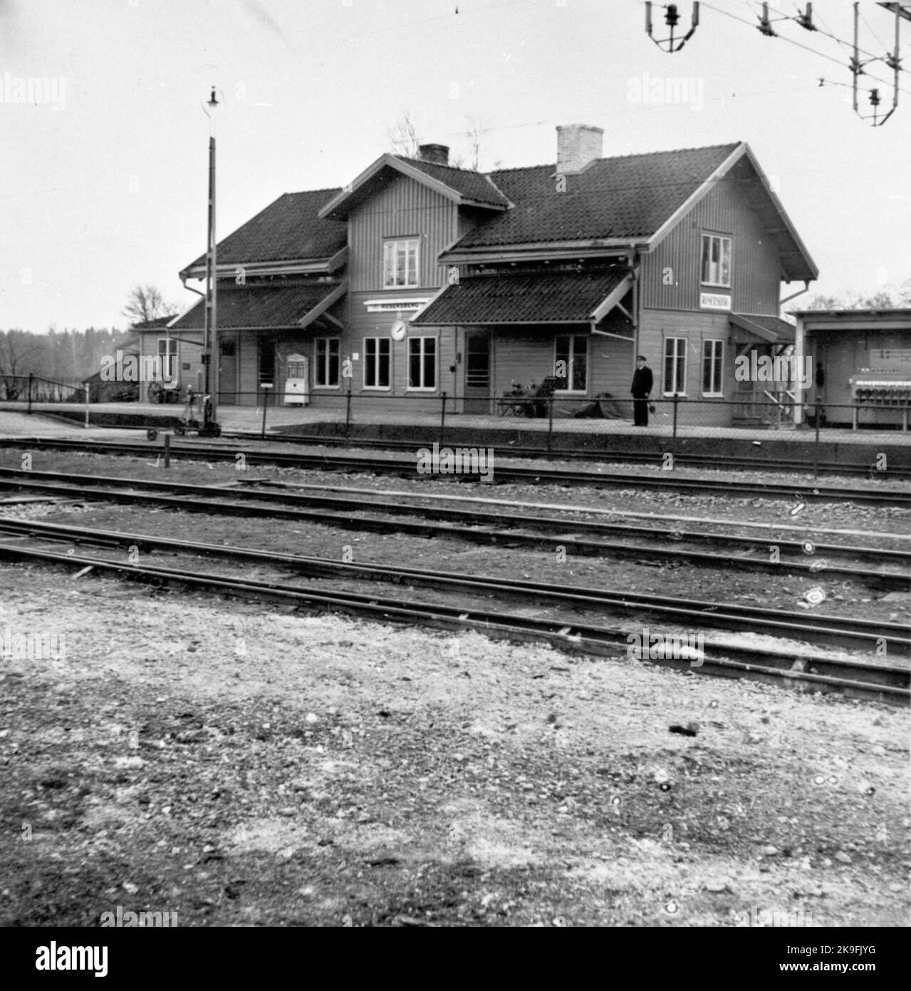 Rosersberg station. Stock Photo