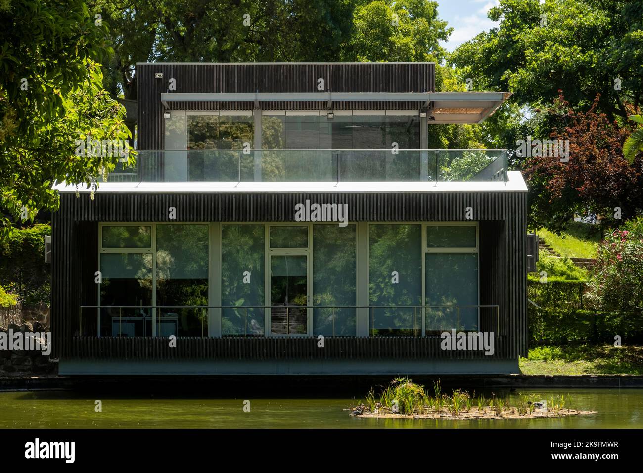 Exterior view of a section from the Cold Greenhouse garden located in Lisbon, Portugal Stock