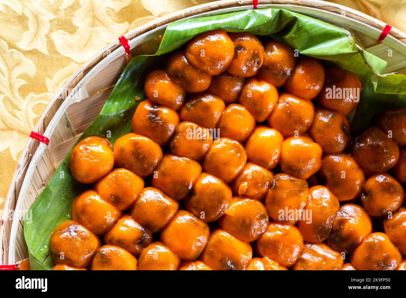 Local dessert made from rice flour in Cavite, Philippines Stock Photo
