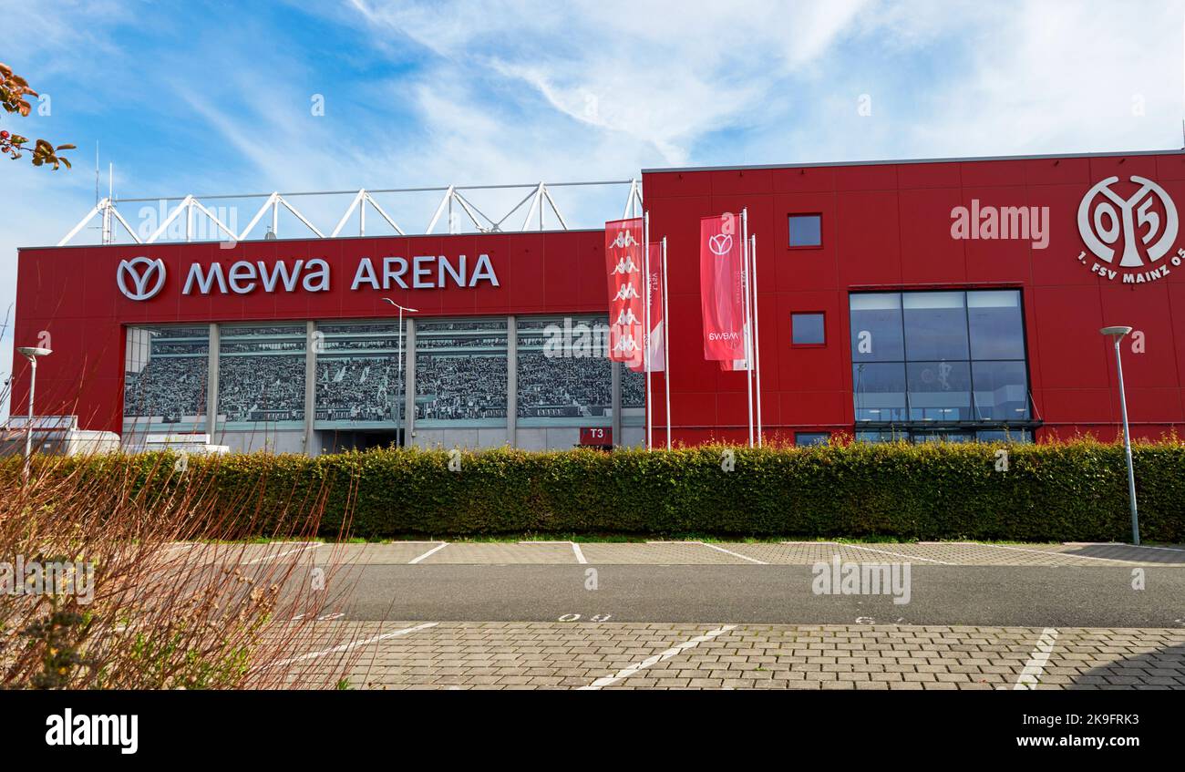 View on MEWA arena - the official playground of FC Maiz 05 Stock Photo