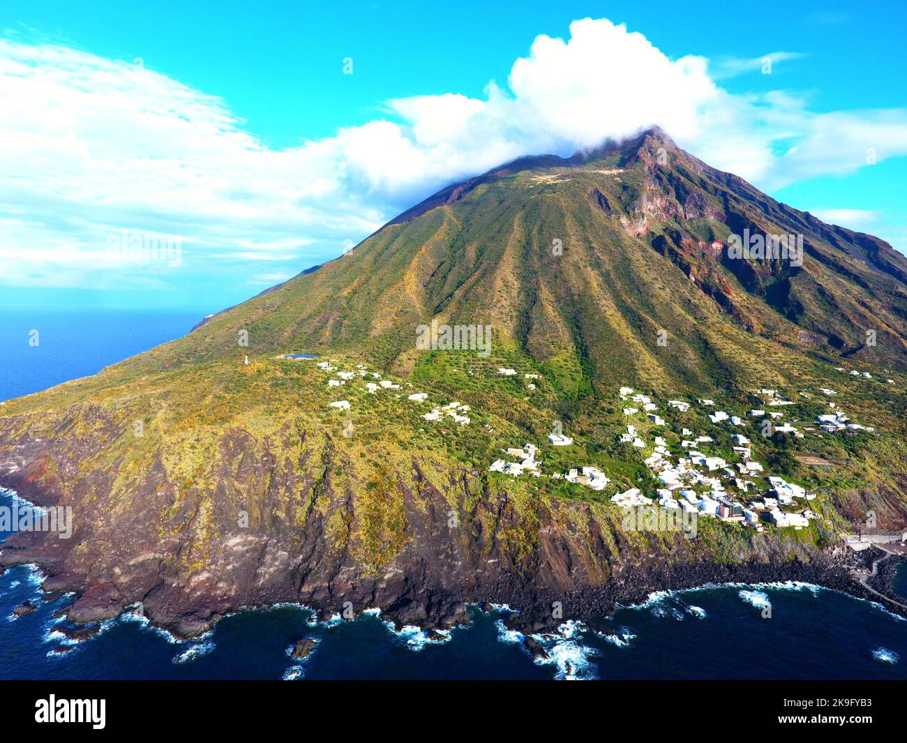 Isola di Stromboli. Stock Photo