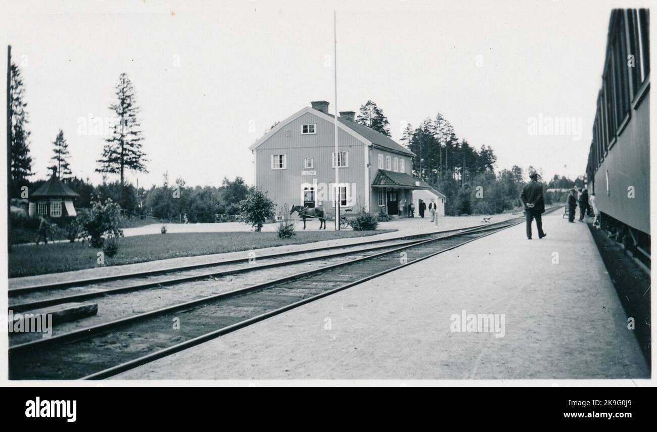 Ljusne station Stock Photo