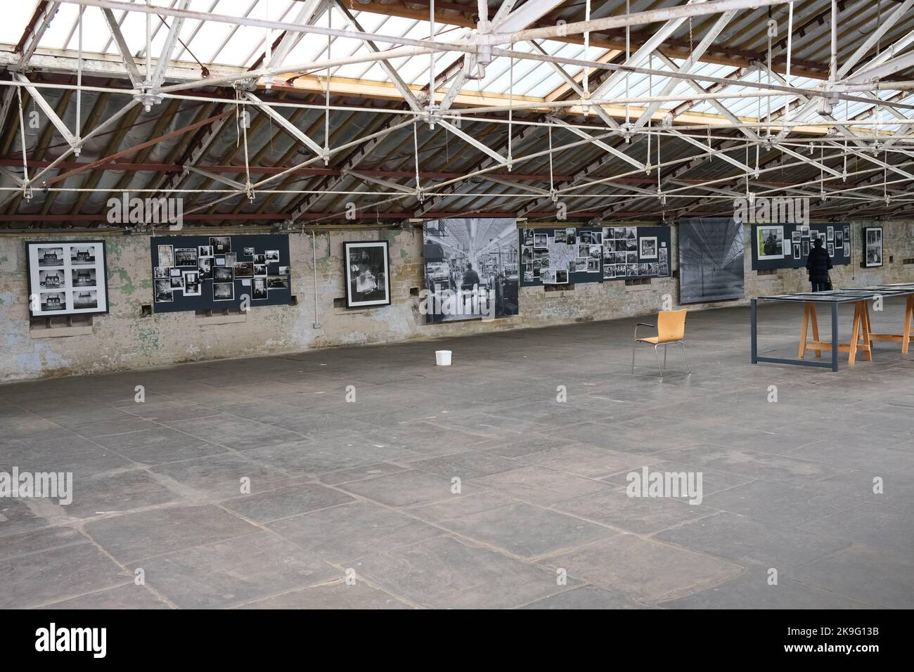 Ian Beesley exhibition, Salts Mill, 2022, West Yorkshire Stock Photo