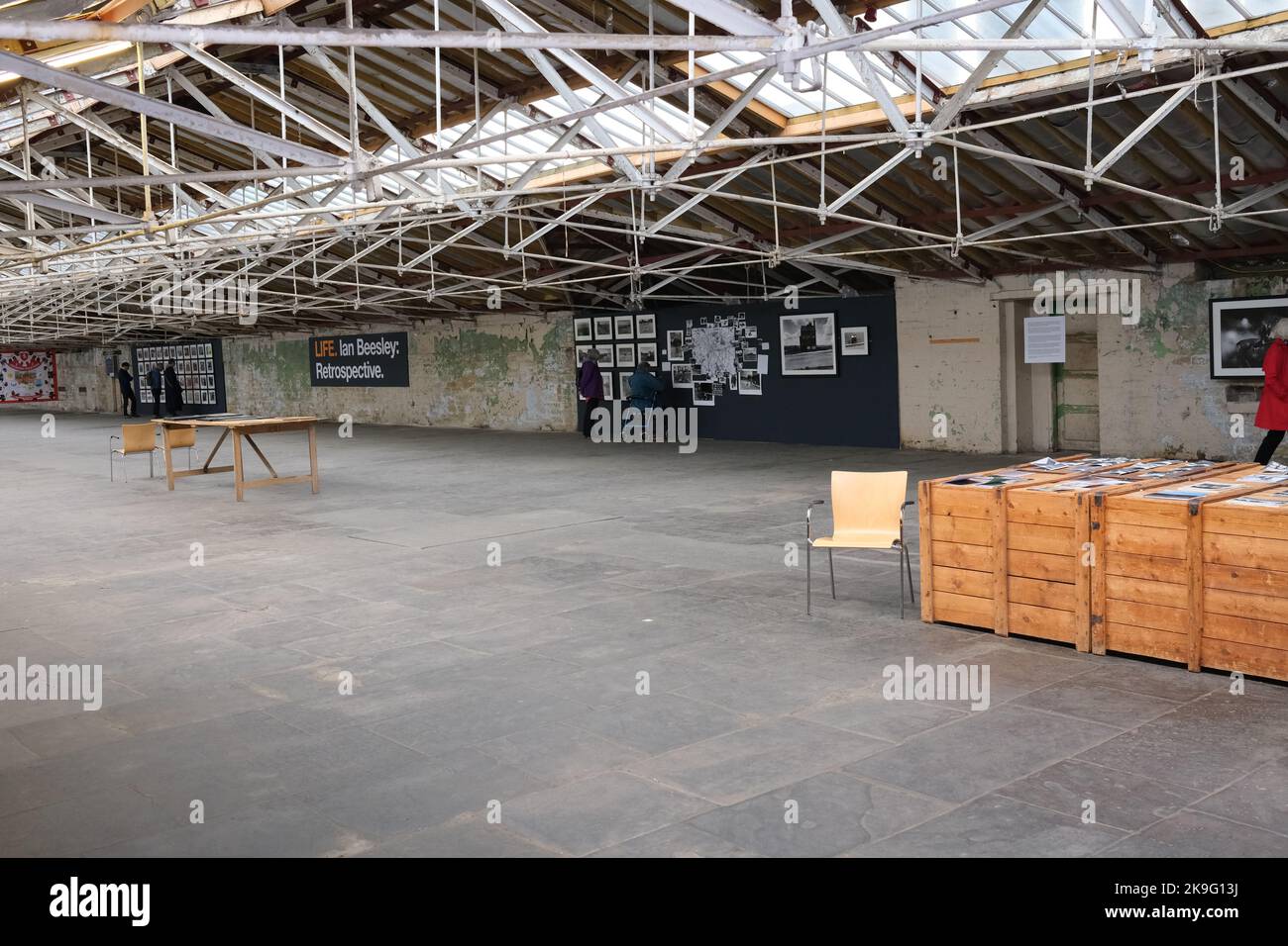 Ian Beesley exhibition, Salts Mill, 2022, West Yorkshire Stock Photo