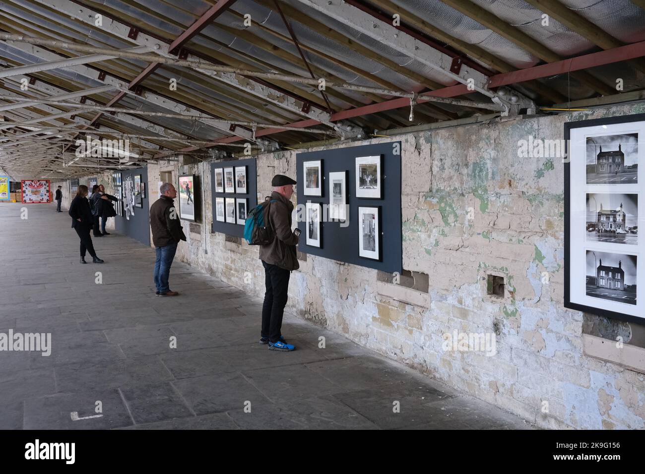 Ian Beesley exhibition, Salts Mill, 2022, West Yorkshire Stock Photo