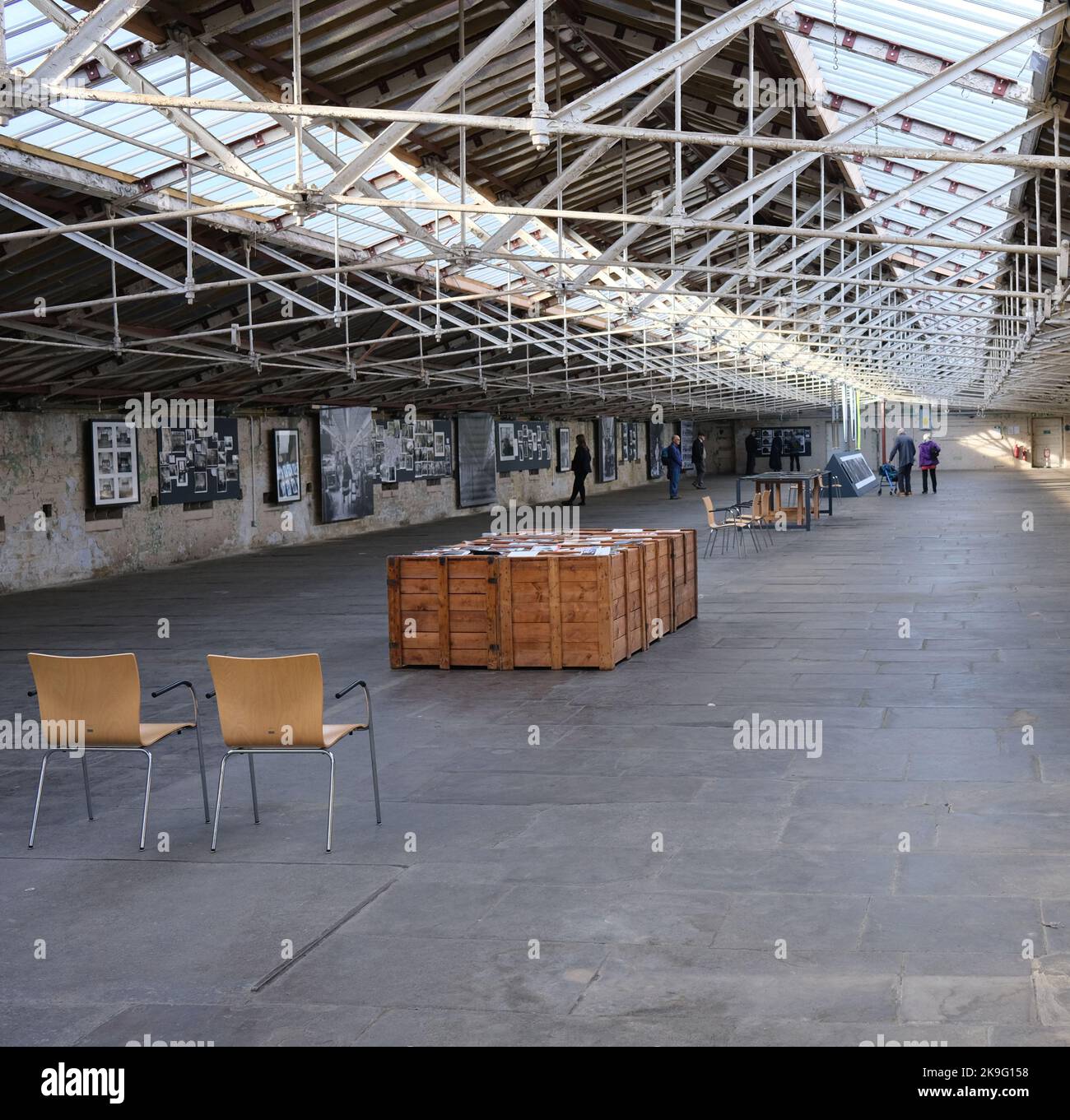 Ian Beesley exhibition, Salts Mill, 2022, West Yorkshire Stock Photo
