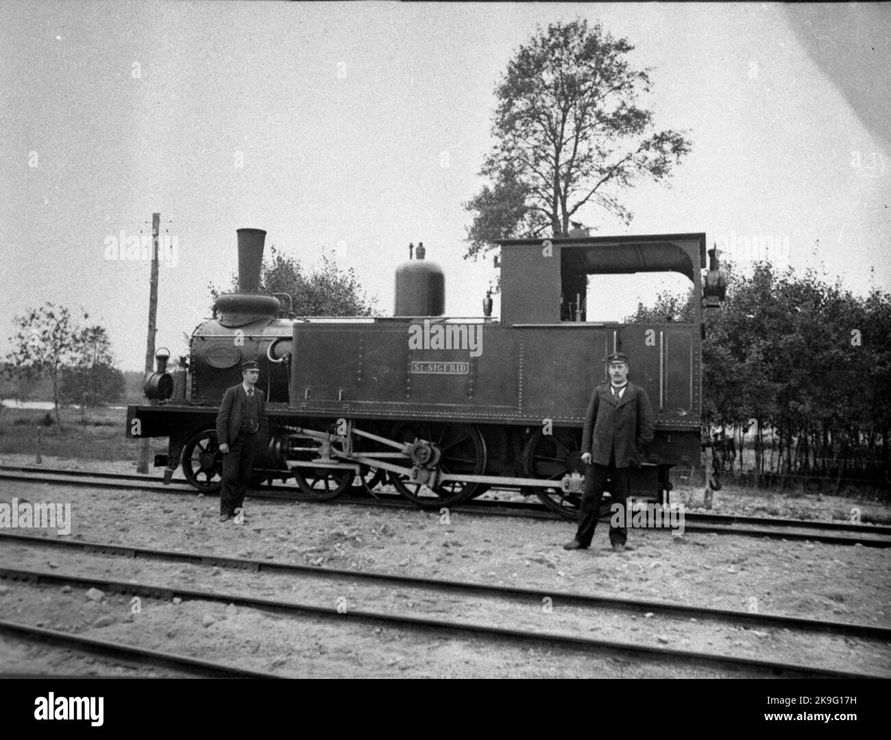 h-nshylte-kvarnam-la-railway-hkj-lok-1-scrapped-in-1959-stock-photo
