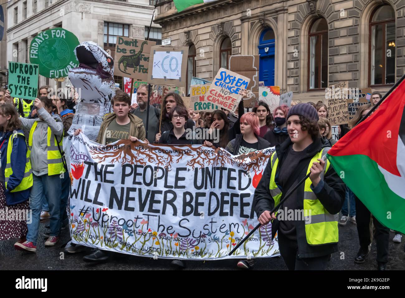 Glasgow, Scotland, UK. 28th October, 2022. Environmental campaigners
