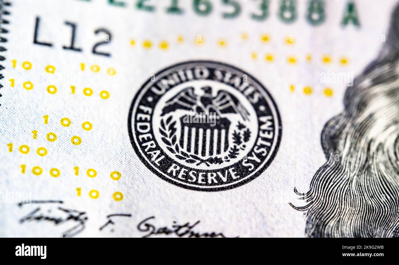 Macro view of one hundred dollars bill Stock Photo - Alamy