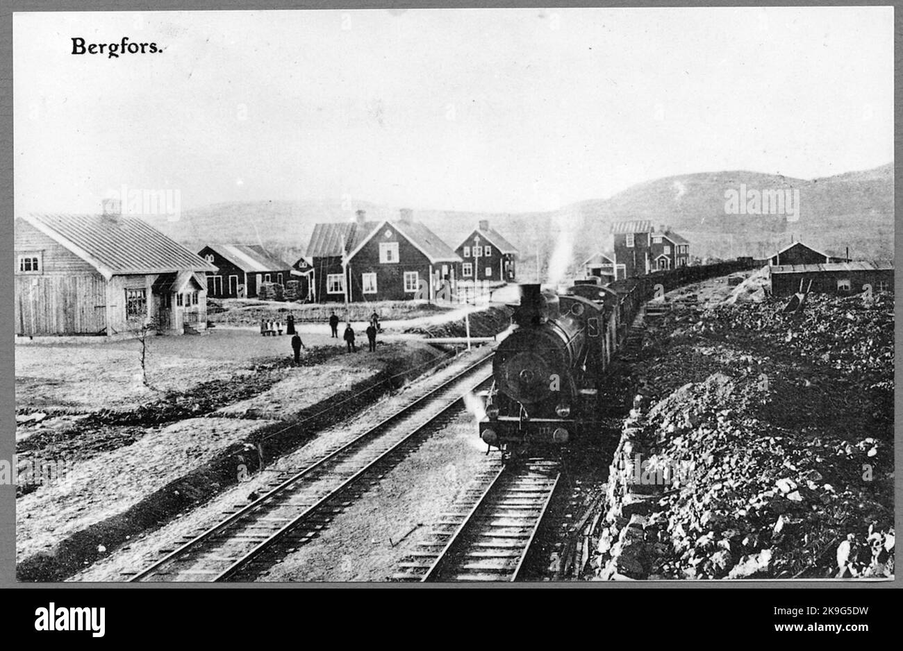 Bergfors station was opened in 1903 with station house in wood