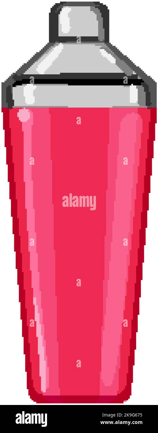 metal cocktail shaker cartoon vector illustration Stock Vector Image