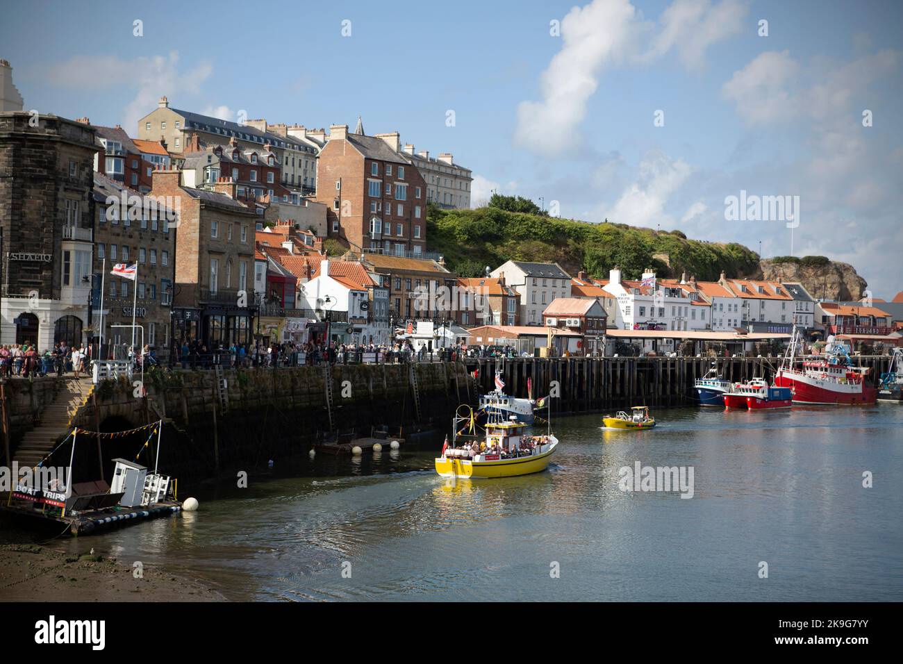 The seaside town of Whitby in North Yorkshire, England. Stock Photo
