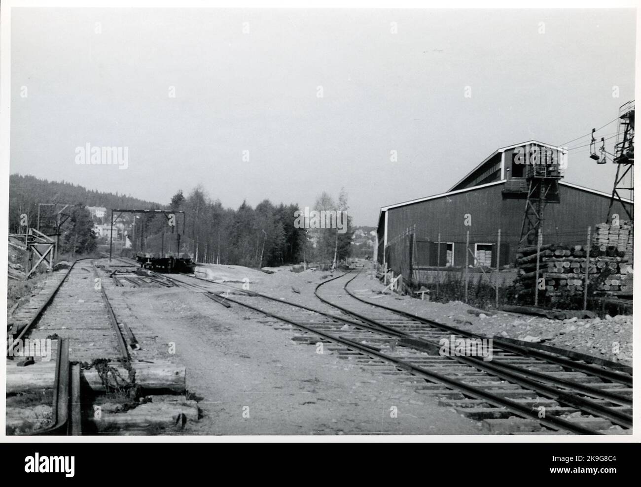 Industrial area in Timrå. Stock Photo