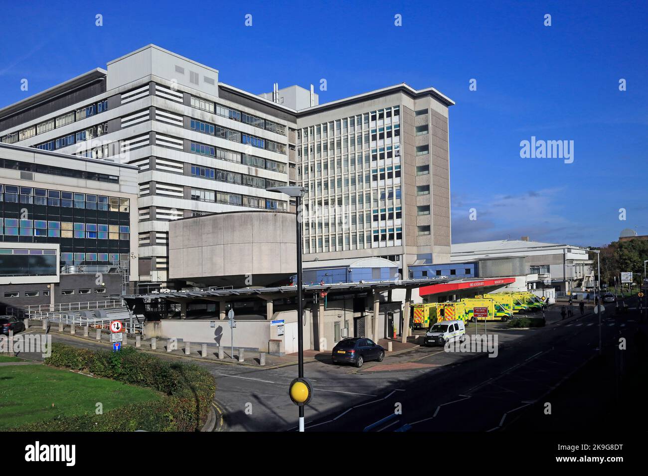 University Hospital of Wales, Heath, Cardiff. October 2022. Autumn