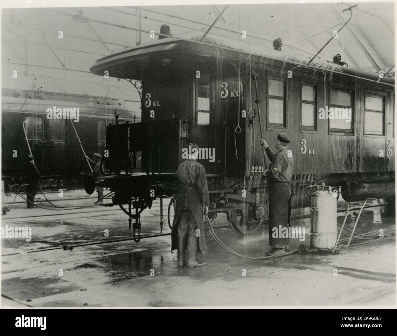Tomteboda. State Railways, SJ. The main workshop. In the prepaid method ...